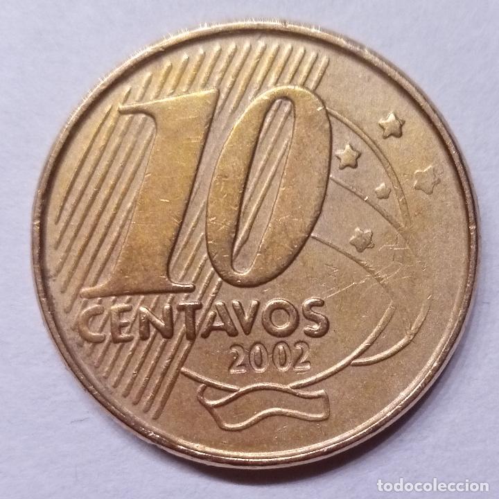 Monedas antiguas de Am&eacute;rica: BRASIL 10 CENTAVOS 2002 - Foto 2