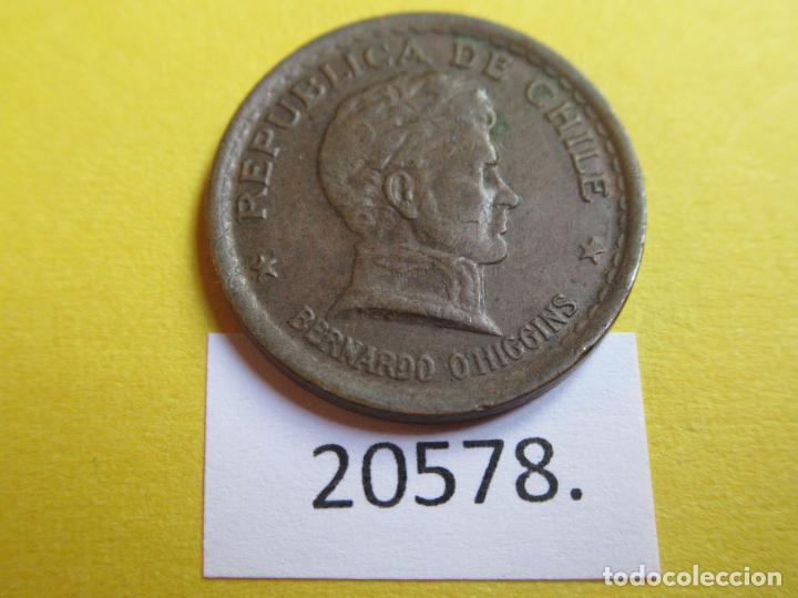 Monedas antiguas de Am&eacute;rica: Chile 20 centavos 1951, c&eacute;ntimos - Foto 1