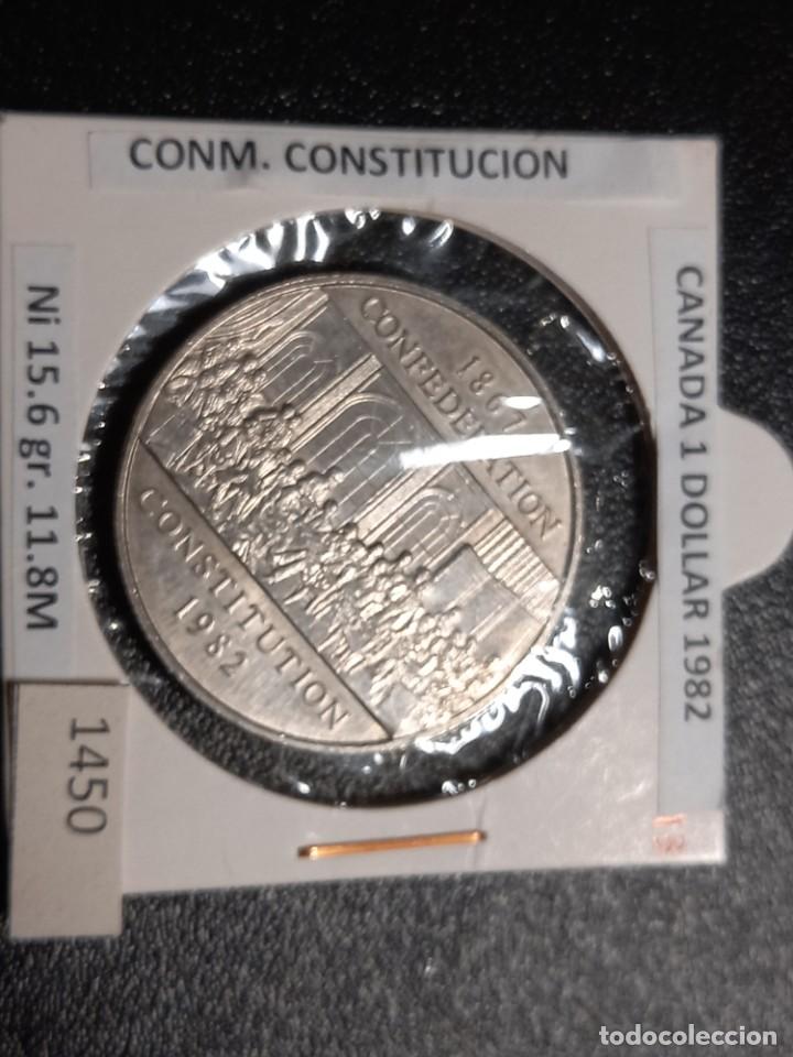 Monedas antiguas de Am&eacute;rica: Canada 1 dolar 1982 - Foto 2