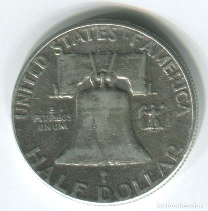 Monedas antiguas de Am&eacute;rica: EEUU. Half dollar de plata. 1/2 de dolar 1952 - Foto 2