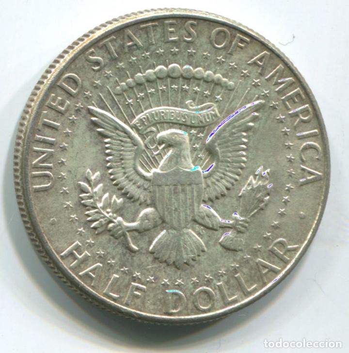 Monedas antiguas de Am&eacute;rica: EEUU. Half dollar de plata. 1/2 de dolar 1964 - Foto 2