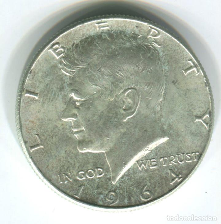 Monedas antiguas de Am&eacute;rica: EEUU. Half dollar de plata. 1/2 dolar 1964 - Foto 1
