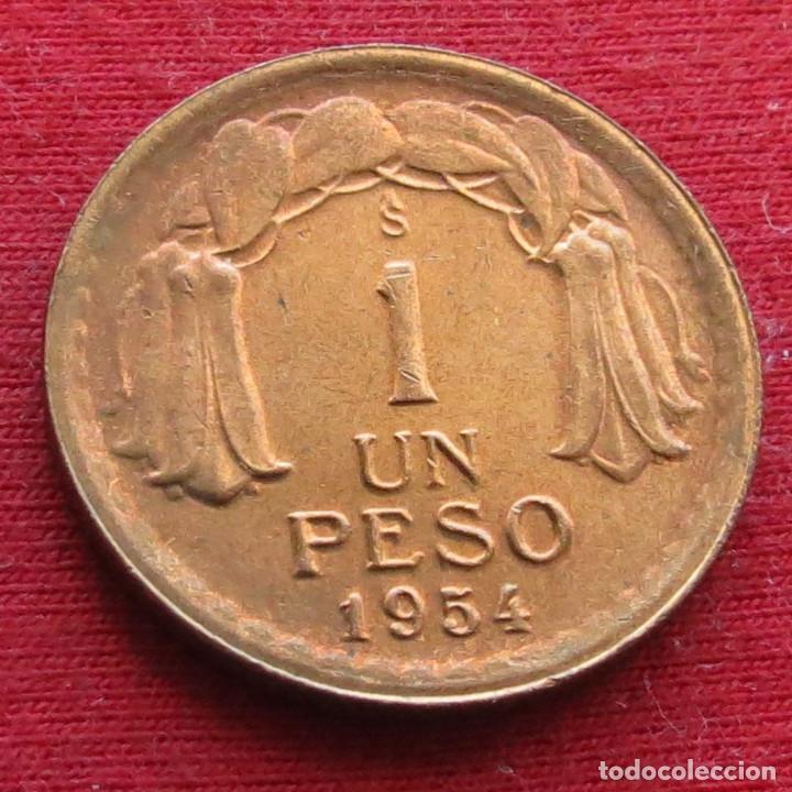 Monedas antiguas de Am&eacute;rica: Chile 1 peso 1954 - Foto 1