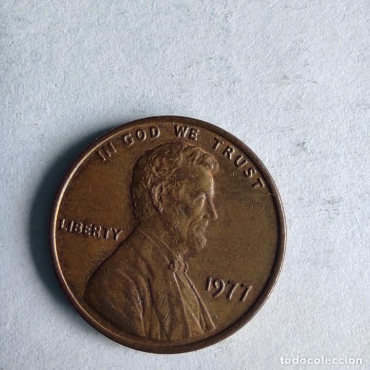 Monedas antiguas de Am&eacute;rica: MONEDA 1 CENTAVO DE DOLAR AMERICANO 1977 - Foto 3