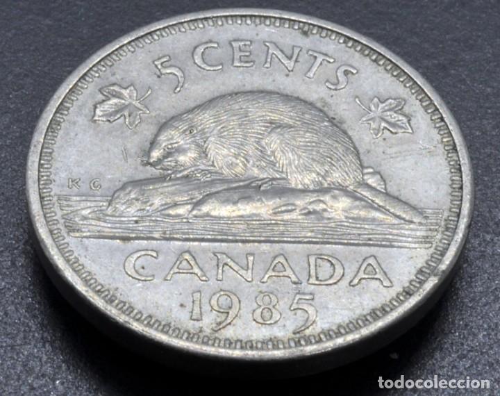 Monedas antiguas de Am&eacute;rica: Canad&aacute;, 5 centavos 1985 - Foto 1