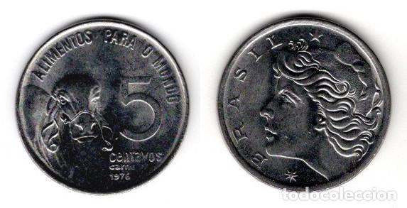Monedas antiguas de Am&eacute;rica: MONEDA DE 5 CENTAVOS ( BRASIL ) 1976 SIN CIRCULAR - Foto 1