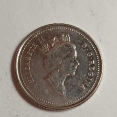Monedas antiguas de América: CANADA 10 CENTS, ELIZABETH II. AÑO 1993