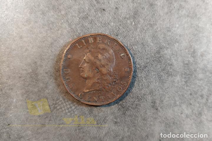 Monedas antiguas de Am&eacute;rica: Moneda de Argentina - Dos centavos - 1890 - Foto 3