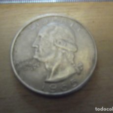 Monnaies anciennes d'Amérique: MONEDA ONE DOLLARD 1865 DE PLATA - 40 M/M Y 18 GRAMOS. Lote 339704623