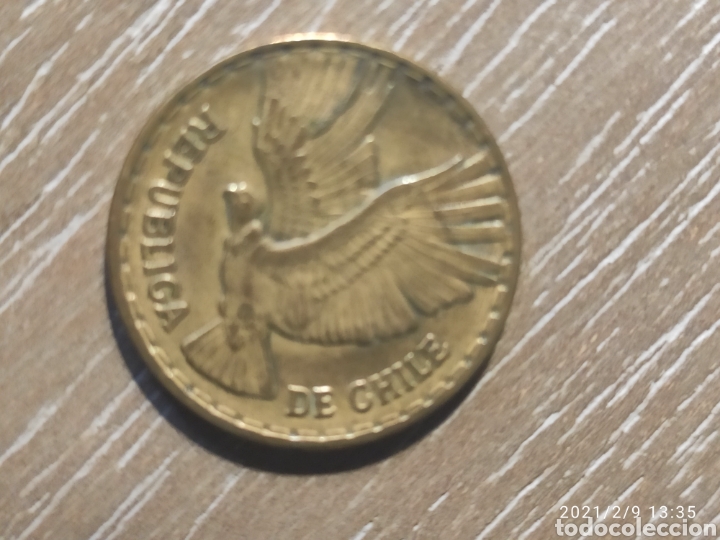 Monedas antiguas de Am&eacute;rica: Chile 5 cent&eacute;simas 1966 - Foto 2