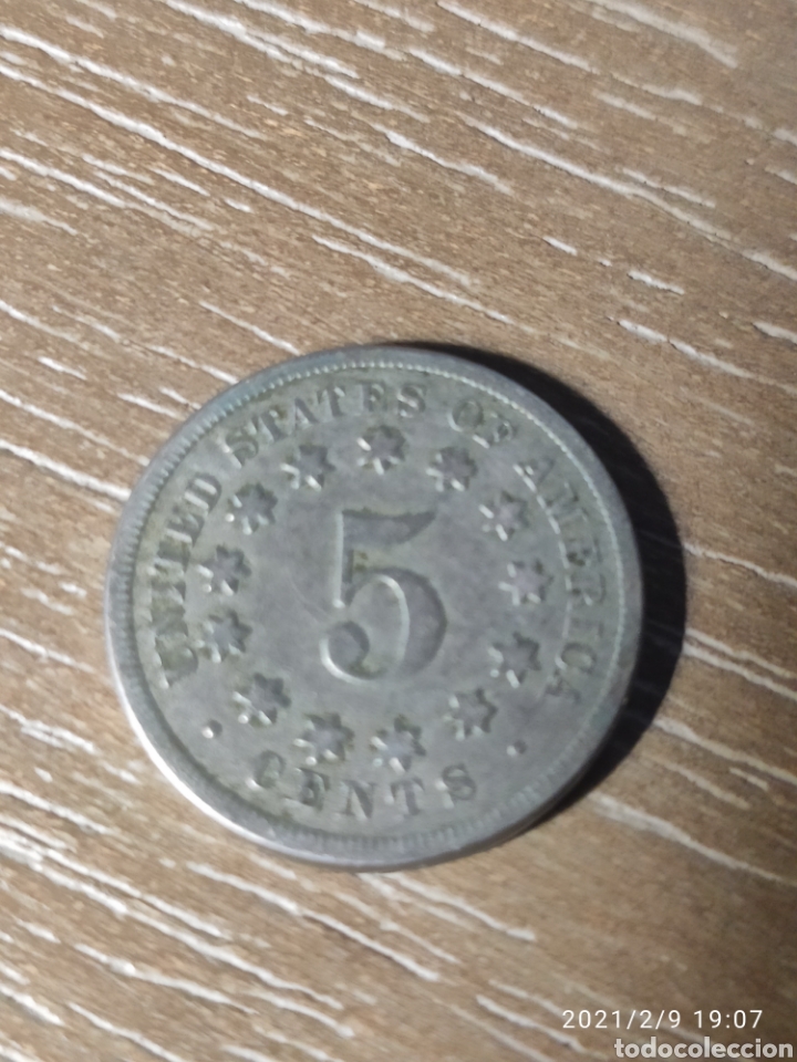 Monedas antiguas de Am&eacute;rica: USA 5 cent 1867 - Foto 1