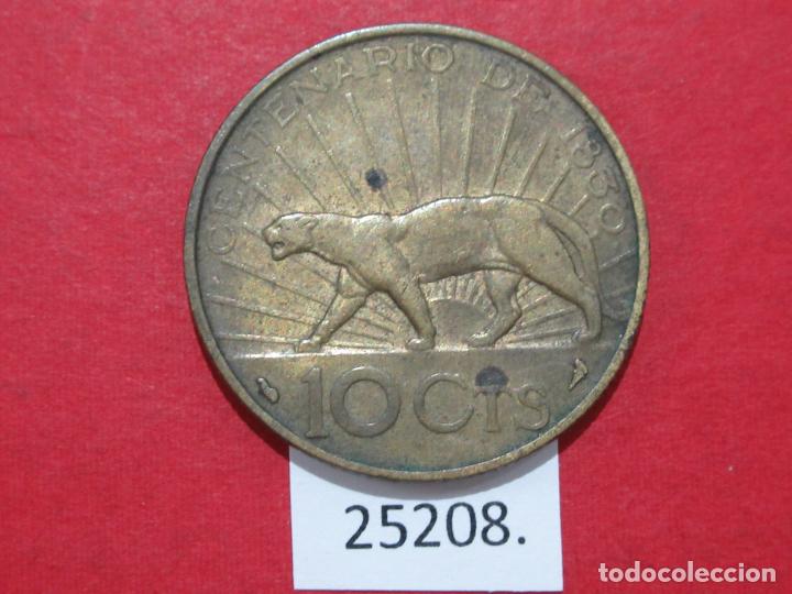 Monedas antiguas de Am&eacute;rica: Uruguay 1930, 10 centavos Centenario Constituci&oacute;n, c&eacute;ntimos - Foto 2