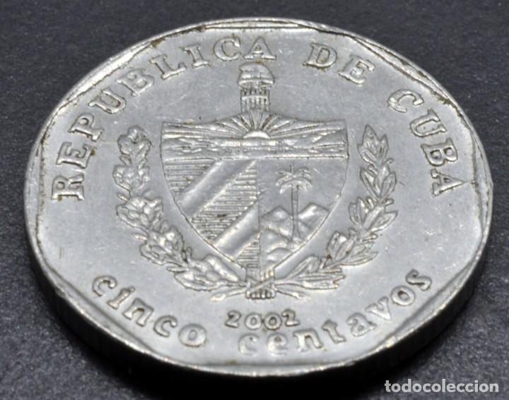 Monedas antiguas de Am&eacute;rica: Cuba, 5 centavos 2002 - Foto 2