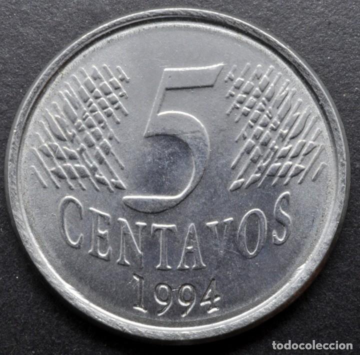 Monedas antiguas de Am&eacute;rica: Brasil, 5 centavos 1994 - Foto 2
