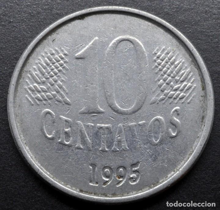 Monedas antiguas de Am&eacute;rica: Brasil, 10 centavos 1995 - Foto 2