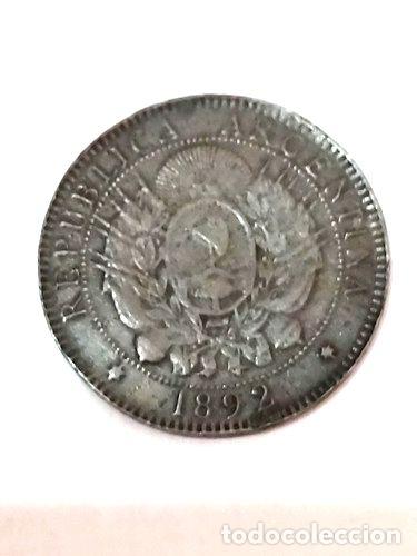 Monedas antiguas de Am&eacute;rica: moneda argentina 2 centavos 1892 - Foto 1