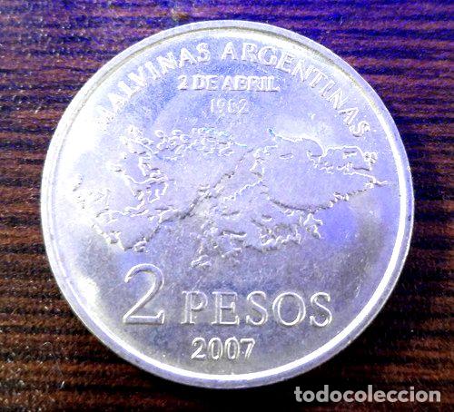 Monedas antiguas de Am&eacute;rica: moneda malvinas argentina 2007 - Foto 1