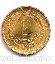 Monedas antiguas de Am&eacute;rica: chile moneda de 2 centesimos ano 1968 - Foto 1