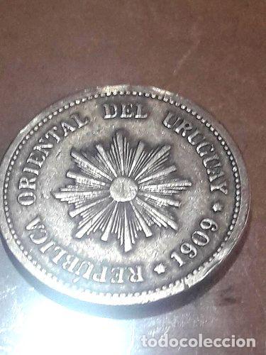 Monedas antiguas de Am&eacute;rica: moneda de uruguay de 2 centesimos de 1909 - Foto 1