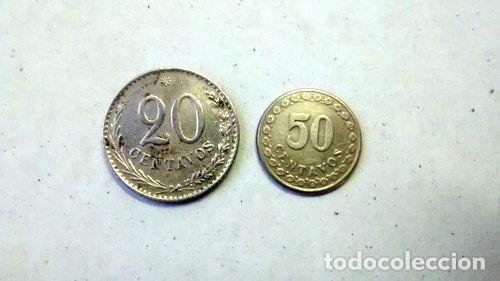 Monedas antiguas de Am&eacute;rica: monedas paraguay 1903 y 1925 - Foto 1