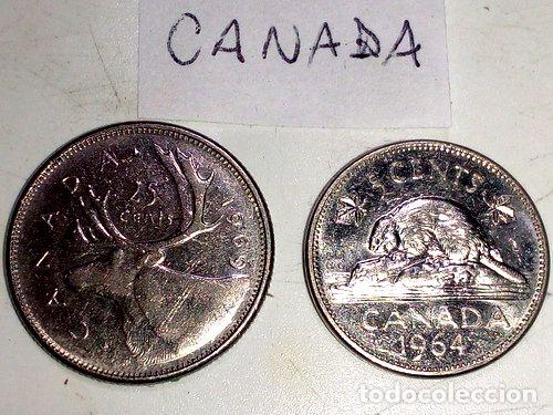 Monedas antiguas de Am&eacute;rica: monedas canada decadas del 60 al 90 - Foto 1
