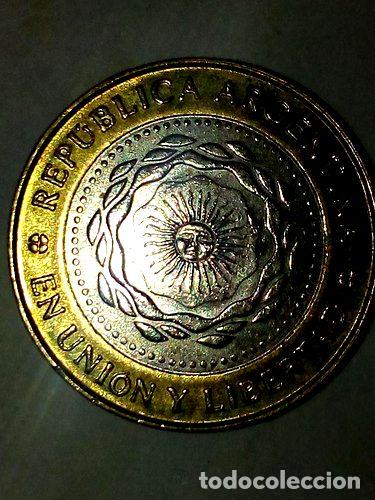 Monedas antiguas de Am&eacute;rica: moneda de 2 pesos 2010 con error en acunacion - Foto 1