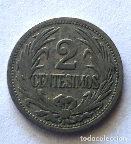 Monedas antiguas de Am&eacute;rica: moneda 2 centesimos uruguay 1909 - Foto 1