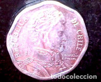 Monedas antiguas de Am&eacute;rica: chile moneda 1 peso 2008 y 2011 - Foto 1