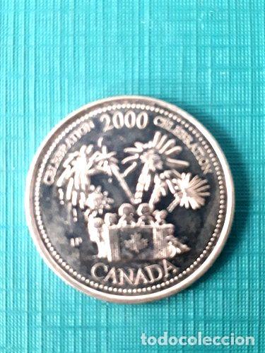 Monedas antiguas de Am&eacute;rica: moneda canada 2000 25 cent celebracion - Foto 1