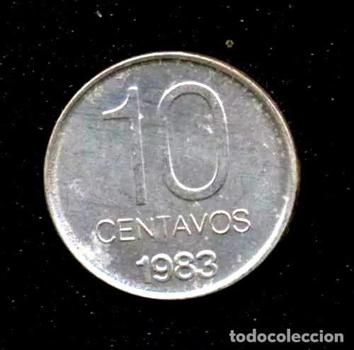 Monedas antiguas de Am&eacute;rica: moneda argentina 1983 10 centavos - Foto 1
