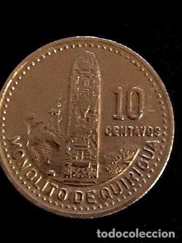 Monedas antiguas de Am&eacute;rica: moneda de guatemala 10 centavos 1987 - Foto 1