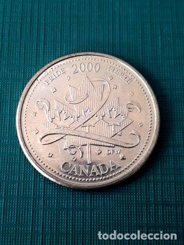 Monedas antiguas de Am&eacute;rica: moneda canada 2000 25 cent orgullo - Foto 1