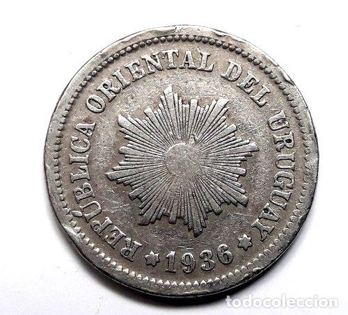 Monedas antiguas de Am&eacute;rica: moneda de 2 centesimos uruguay 1936 - Foto 1