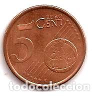 Monedas antiguas de Am&eacute;rica: espana moneda de 5 cent euro ano 2000 - Foto 1