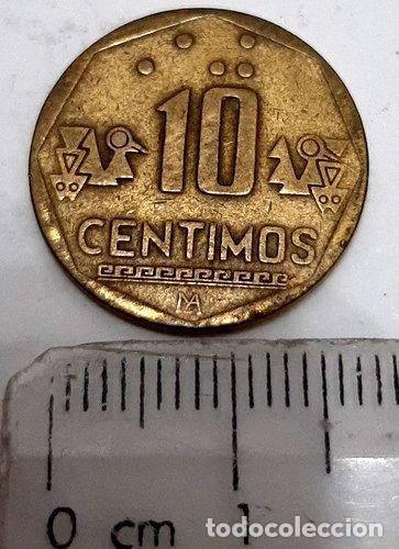 Monedas antiguas de Am&eacute;rica: moneda 10 centimos peru ano 1999 - Foto 1
