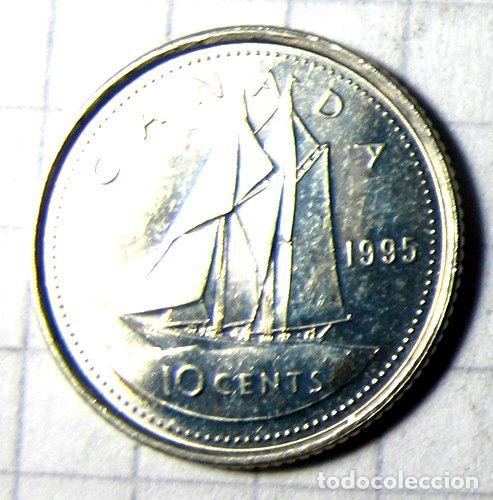 Monedas antiguas de Am&eacute;rica: canada moneda 10 centavos 1995 - Foto 1