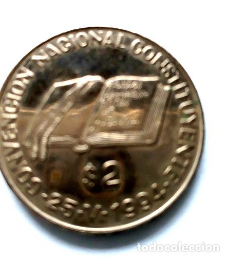 Monedas antiguas de Am&eacute;rica: moneda 2 pesos conv nacio const argentina - Foto 1