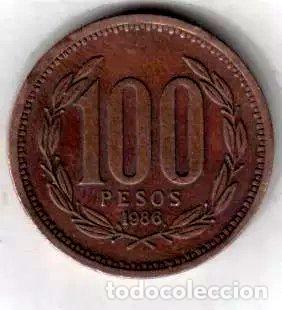 Monedas antiguas de Am&eacute;rica: chile moneda de 100 pesos 1986 - Foto 1