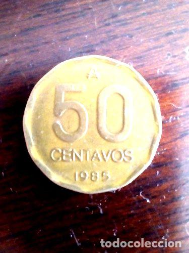 Monedas antiguas de Am&eacute;rica: moneda argentina 50 cent de austral - Foto 1