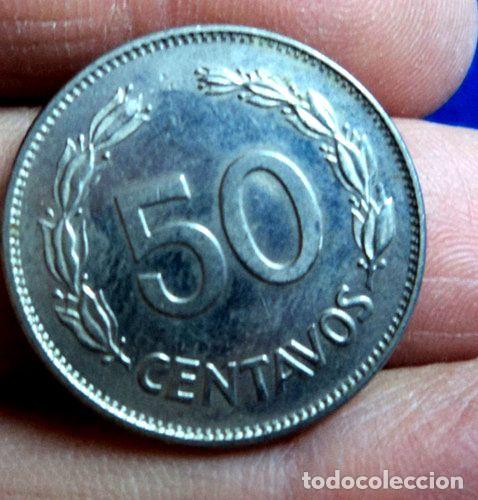 Monedas antiguas de Am&eacute;rica: moneda 50 centavos 1985 ecuador - Foto 1