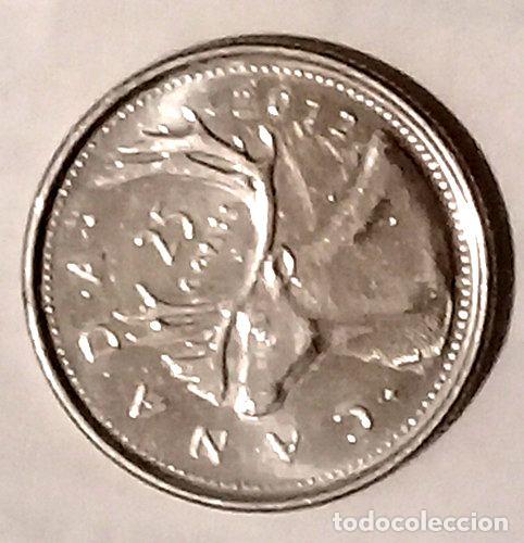 Monedas antiguas de Am&eacute;rica: moneda de canada 25 cent 2012 - Foto 1
