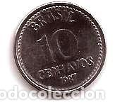 Monedas antiguas de Am&eacute;rica: brasil moneda de 10 centavos ano 1987 - Foto 1