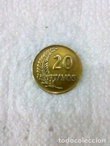 Monedas antiguas de Am&eacute;rica: moneda 20 centavos peru 1960 - Foto 1