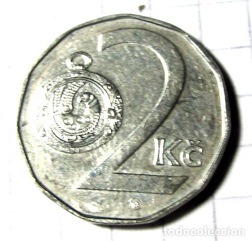 Monedas antiguas de Am&eacute;rica: republica checa moneda 2 coronas 1995 - Foto 1