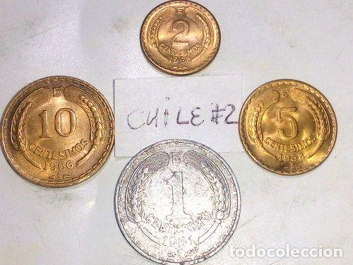 Monedas antiguas de Am&eacute;rica: monedas chile decada del 60 - Foto 1