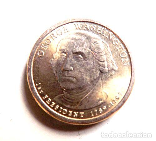 Monedas antiguas de Am&eacute;rica: moneda de 1 dolar george washington - Foto 1