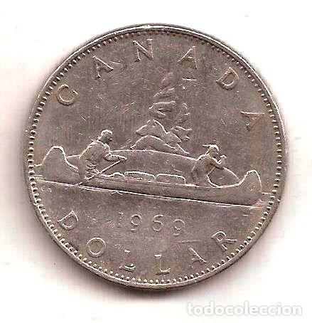 Monedas antiguas de Am&eacute;rica: canada moneda de 1 dolar ano 1968 - Foto 1