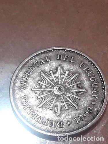 Monedas antiguas de Am&eacute;rica: moneda de uruguay de 1 centesimo de 1909 - Foto 1