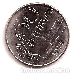 Monedas antiguas de Am&eacute;rica: brasil moneda de 50 centavos ano 1978 - Foto 1