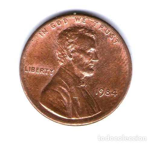 Monedas antiguas de Am&eacute;rica: moneda de eeuu 1 cent 1984 - Foto 1